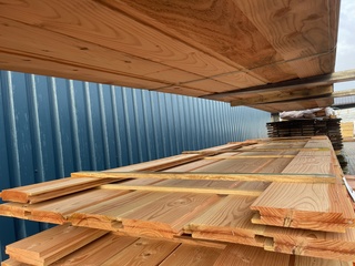 Ca. 16x Douglas Wisselsponning/Halfhoutsrabat, 18x190mm, lengte 400cm